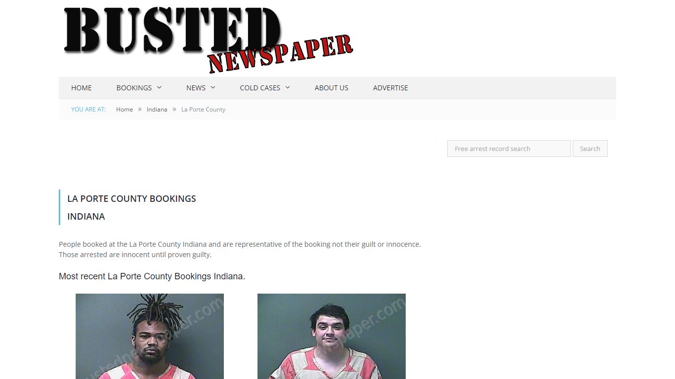 La Porte County, IN Mugshots - BUSTEDNEWSPAPER.COM